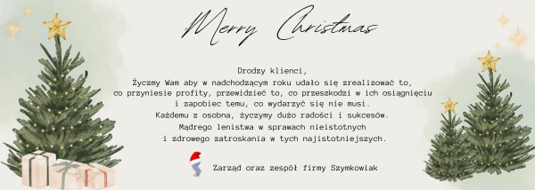 Baner świąteczny życzenia